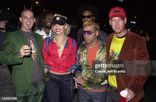 Adrian Young, Gwen Stefani, Tony Kanal and Tom Dumont of No Doubt