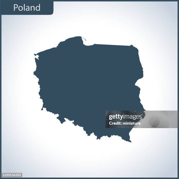 poland map - poland stock illustrations