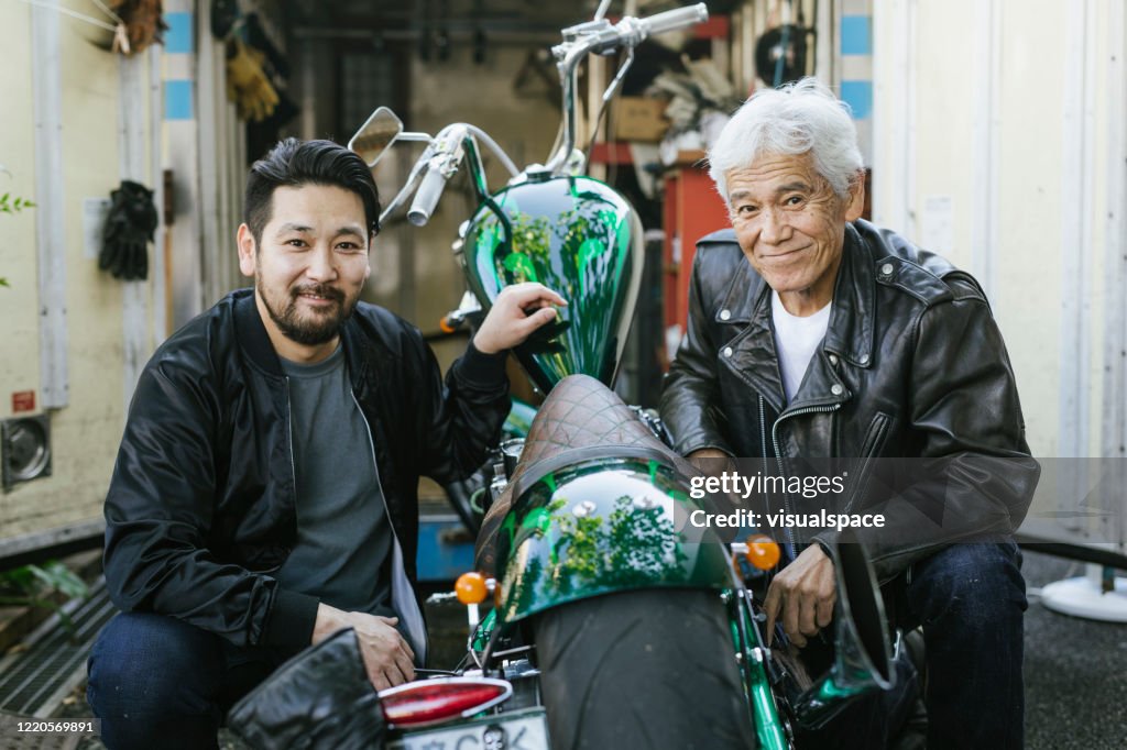 Happy Father and Son