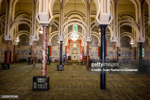 Centro Cultural Islamico de Madrid aka La Mezquita de la M30 is seen closed during Ramadan on April 23, 2020 in Madrid, Spain. Spain has had more...