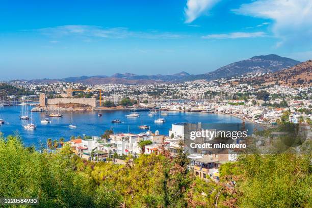 bodrum in turkey - bodrum turkey stock pictures, royalty-free photos & images