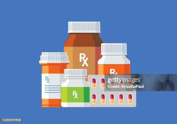 medicine - prozac stock illustrations