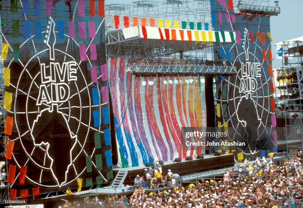 Live Aid Stage In Philadelphia
