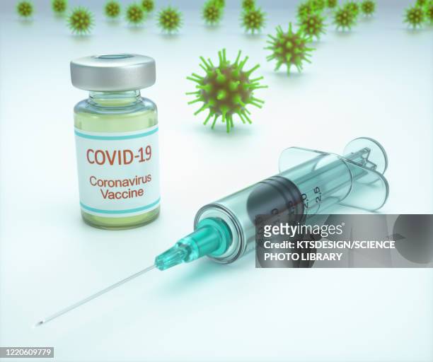 ilustraciones, imágenes clip art, dibujos animados e iconos de stock de covid-19 vaccine, conceptual image - vial