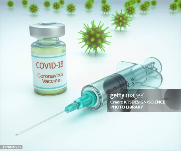 covid-19 vaccine, conceptual image - sars stock illustrations