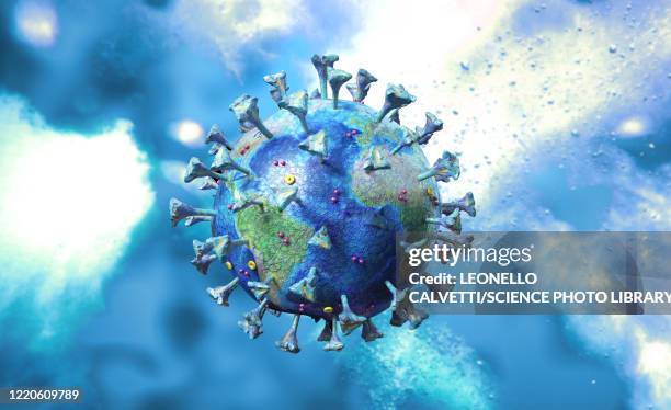 coronavirus pandemic, conceptual illustration - sars stock illustrations