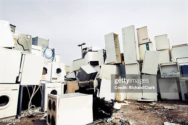 scrap yard - major household appliance stock pictures, royalty-free photos & images