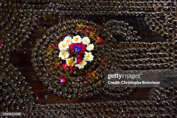 india, madhya pradesh, maheshwar, ahilya fort, lingarchan puja - shiva stock pictures, royalty-free photos & images