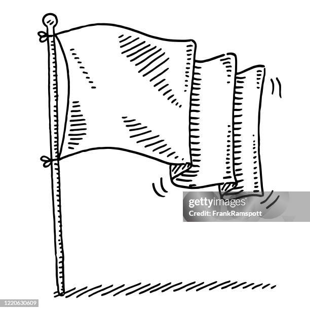 weiße flagge zeichnung - white flag stock-grafiken, -clipart, -cartoons und -symbole