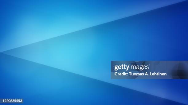 abstract and modern blue background with lines and triangles. - business card design stock pictures, royalty-free photos & images