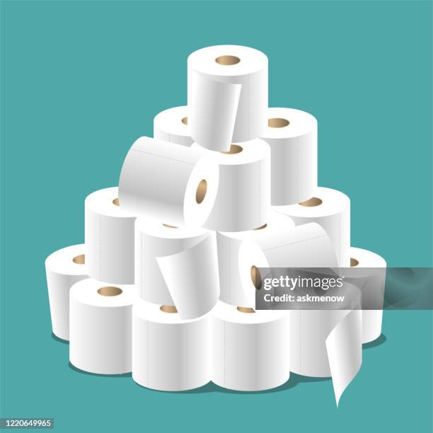 toilet paper - bathroom stock illustrations