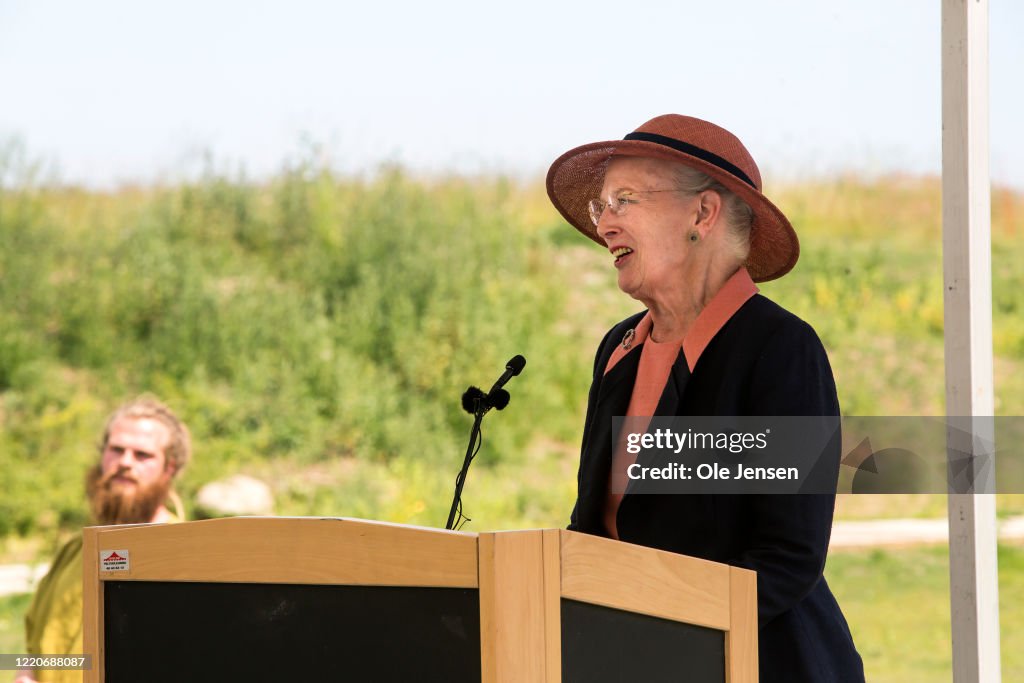 Queen Margrethe Of Denmark Opens World Largest Viking Hall At Lejre