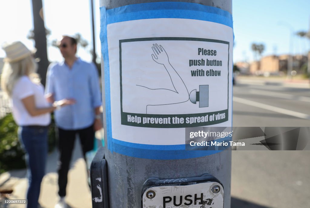 Huntington Beach In Southern California Remains Open During Coronavirus Lockdown