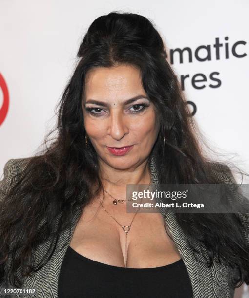 Alice Amter attends the Launch And Signing For Crescenzo Notarile's Book "Nude" held at Cinematic Pictures Gallery on February 22, 2020 in Hollywood,...