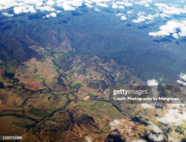 conondale national park and mary river valley, queensland - deforestation australia stock pictures, royalty-free photos & images