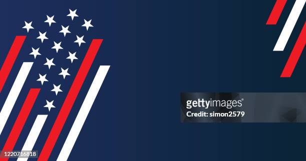 usa stars and stripes background - the americas stock illustrations