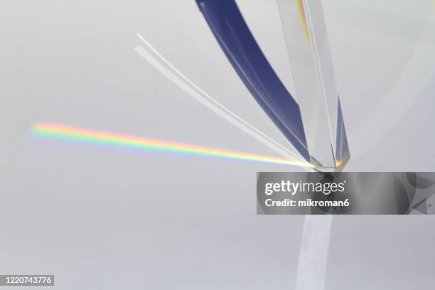 prism rainbow colors - prism light photos et images de collection