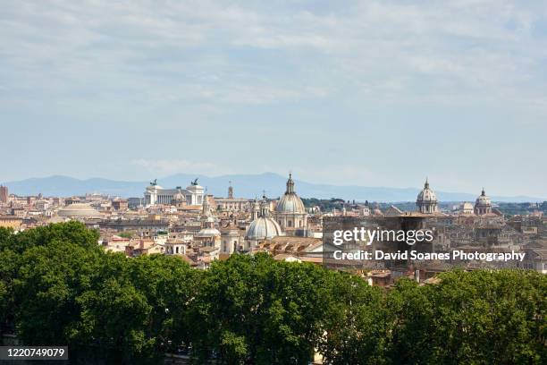 the skyline of rome, italy - ancient rome city stock pictures, royalty-free photos & images