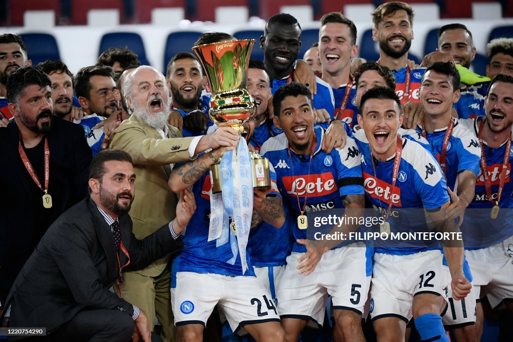TOPSHOT-FBL-ITA-CUP-NAPOLI-JUVENTUS-HEALTH-VIRUS