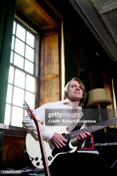 Kevin Jeremiah of English rock group The Feeling in the studio, United Kingdom, 2007.