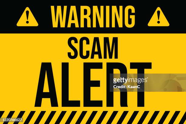 warning of scam alert. covid-19 outbreak influenza as dangerous flu strain cases as a pandemic concept banner flat style illustration stock illustration - corporate theft stock illustrations