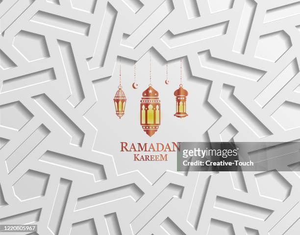 ramadan kareem - arabeske stock-grafiken, -clipart, -cartoons und -symbole