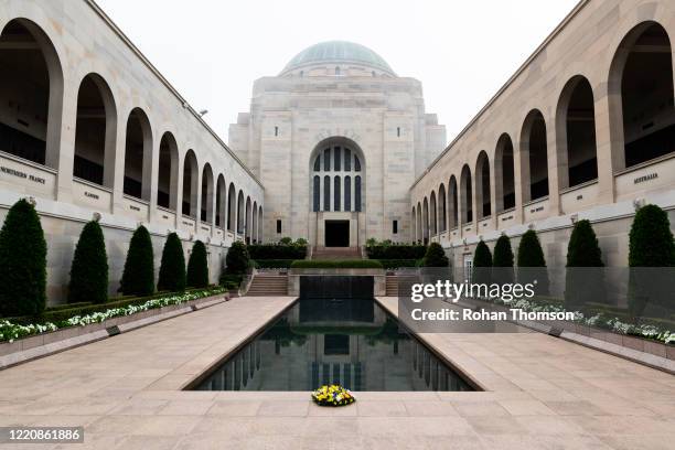 The empty Australian War Memorial on April 25, 2020 in Canberra, Australia. The memorial would typically be full of people following the Anzac Day...