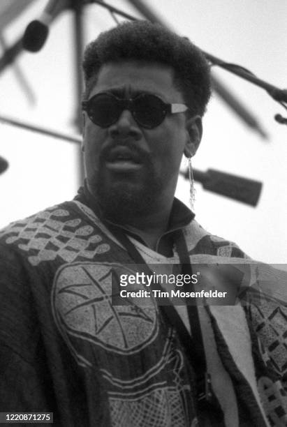 Clarence Clemons performs at Earth Day 1990 at the Crissy Field on April 22, 1990 in San Francisco, California.