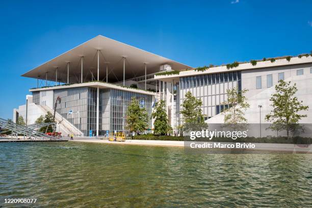 athens greece.the stavros niarchos foundation cultural center and opera house. - stavros niarchos stock pictures, royalty-free photos & images