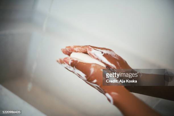 washing hands is half the protection against illness. - running water isolated stock pictures, royalty-free photos & images