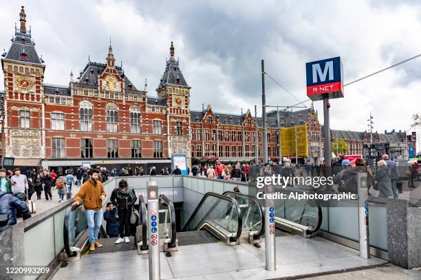 travelling by train - amsterdam business stock pictures, royalty-free photos & images
