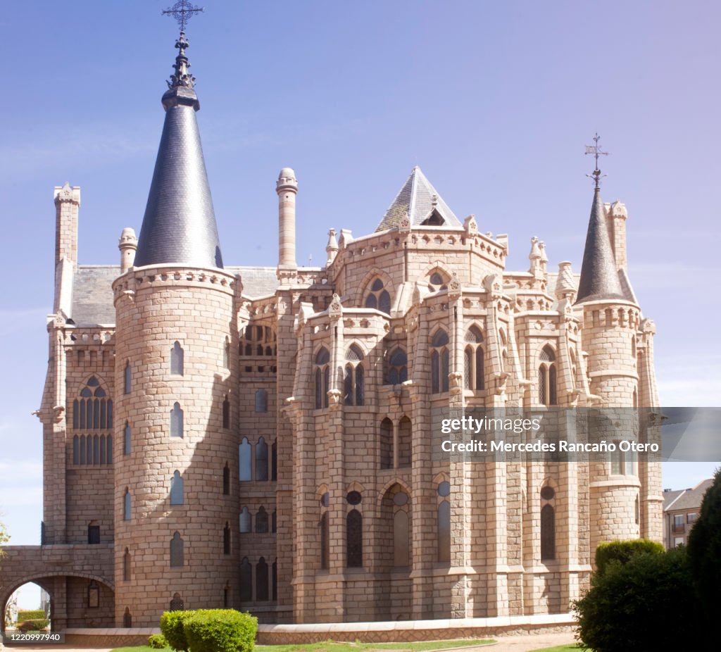 Episcopal Palace in Astorga, León province, Spain.
