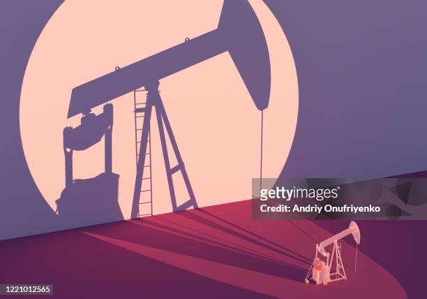 oil crisis - oil prices stock-fotos und bilder