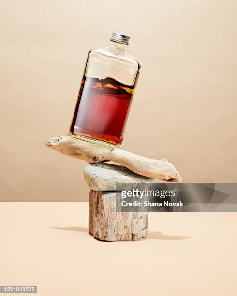 balanced natural bourbon - still life foto e immagini stock