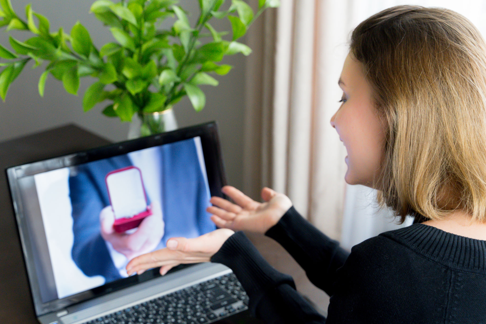 online wedding engagement