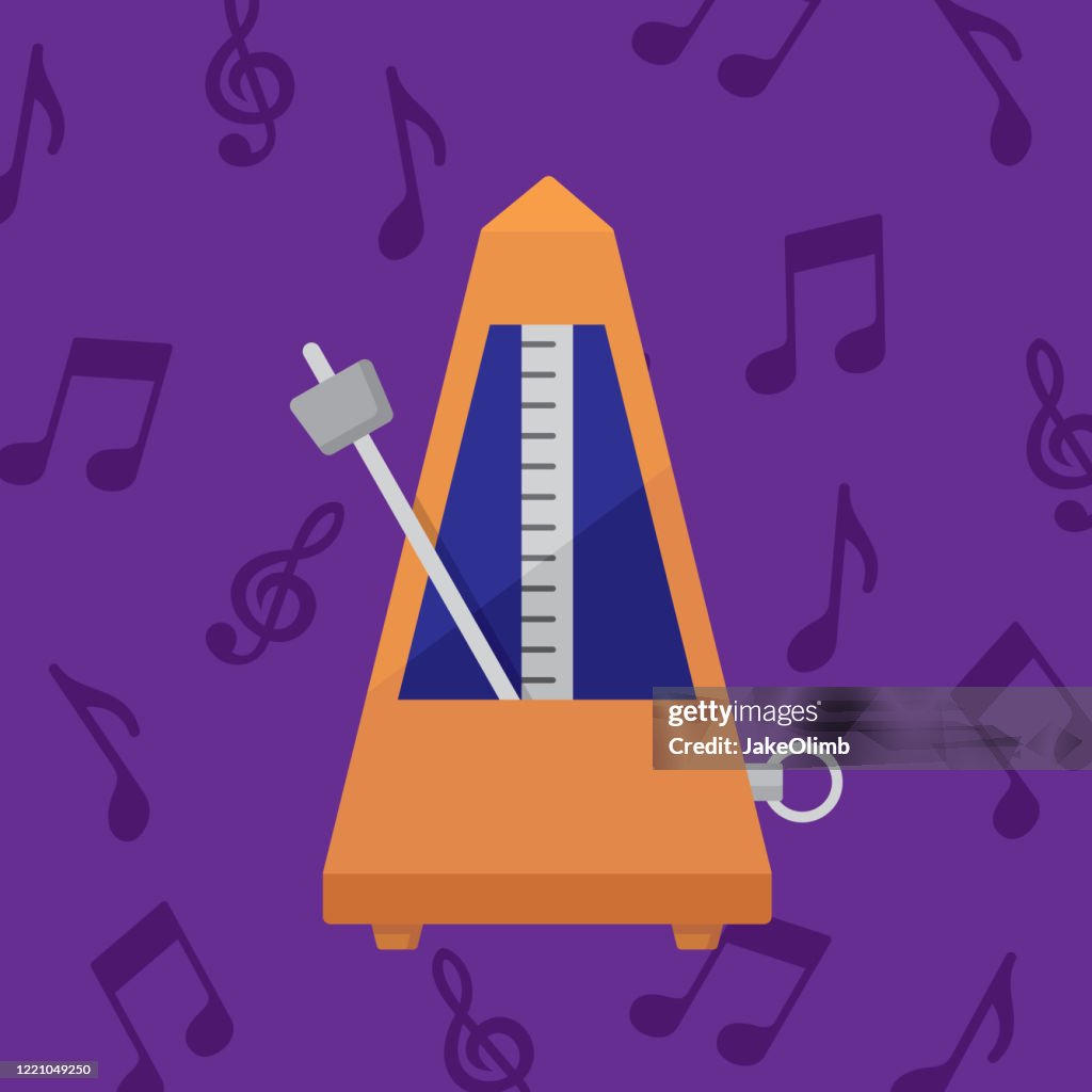 Metronome Icon Flat