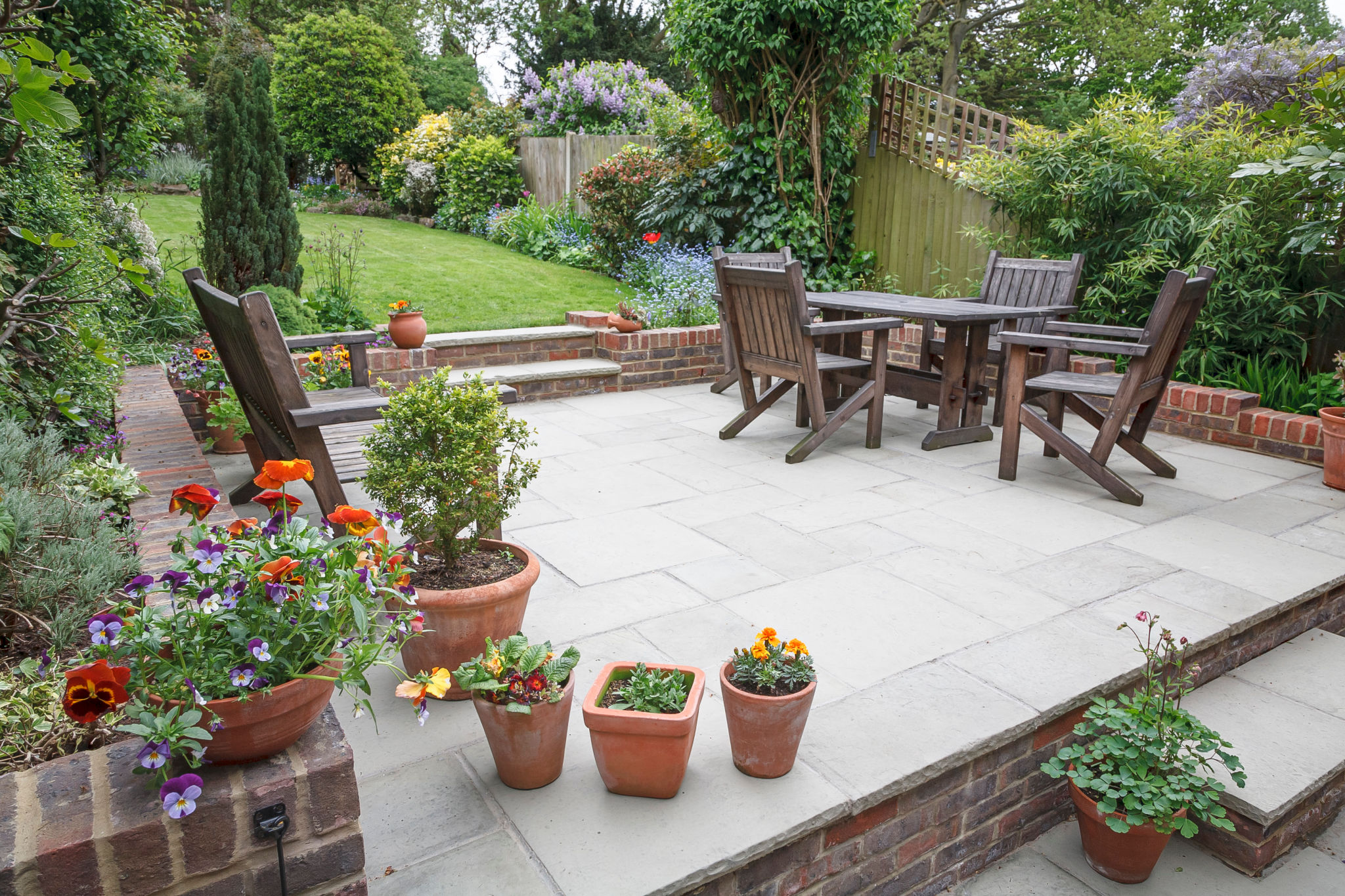 rustic patio
