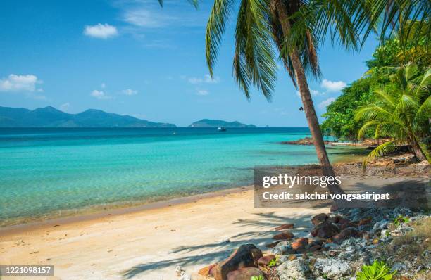 tropical beach in koh chang island, thailand asia - koh chang stock pictures, royalty-free photos & images