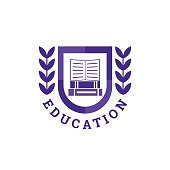 Education Book Logo. Vector design