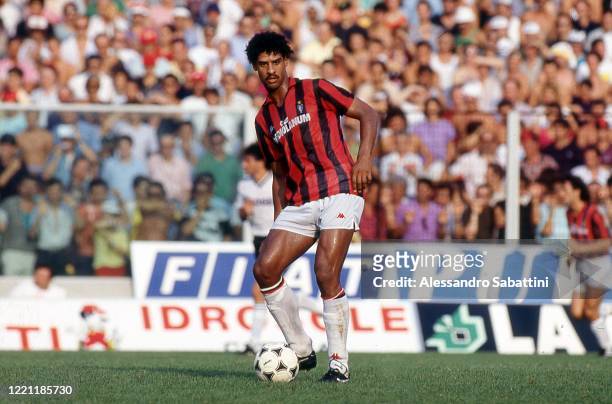 Frank Rijkaard of AC Milan in action during the Serie A, Italy.