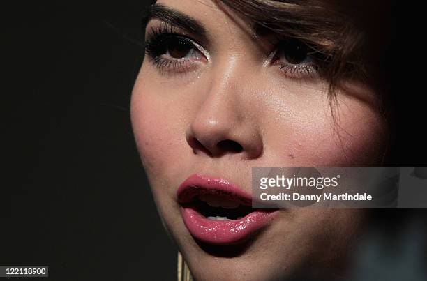 Hayley Kiyoko attends a special screening for Lemonade Mouth, at BAFTA 195 Piccadilly on August 25, 2011 in London, England.