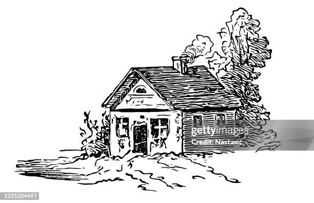 altes haus - shed stock-grafiken, -clipart, -cartoons und -symbole