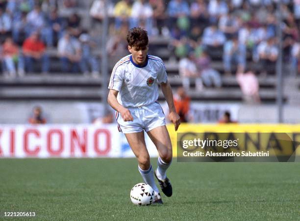 Zvonimir Boban of Yugoslavia U21 in action 1990.