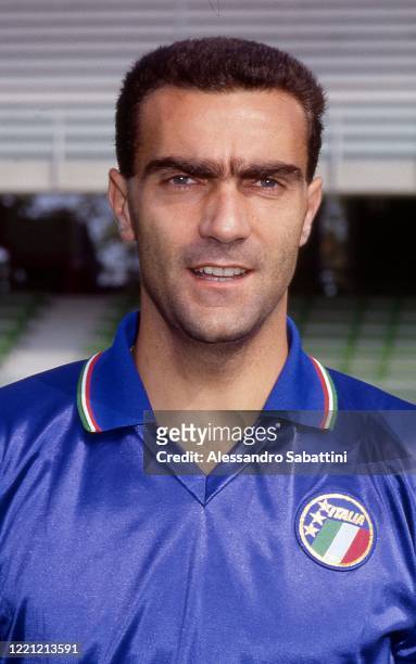Giuseppe Bergomi of Italy poses for photo 1990 Italy.