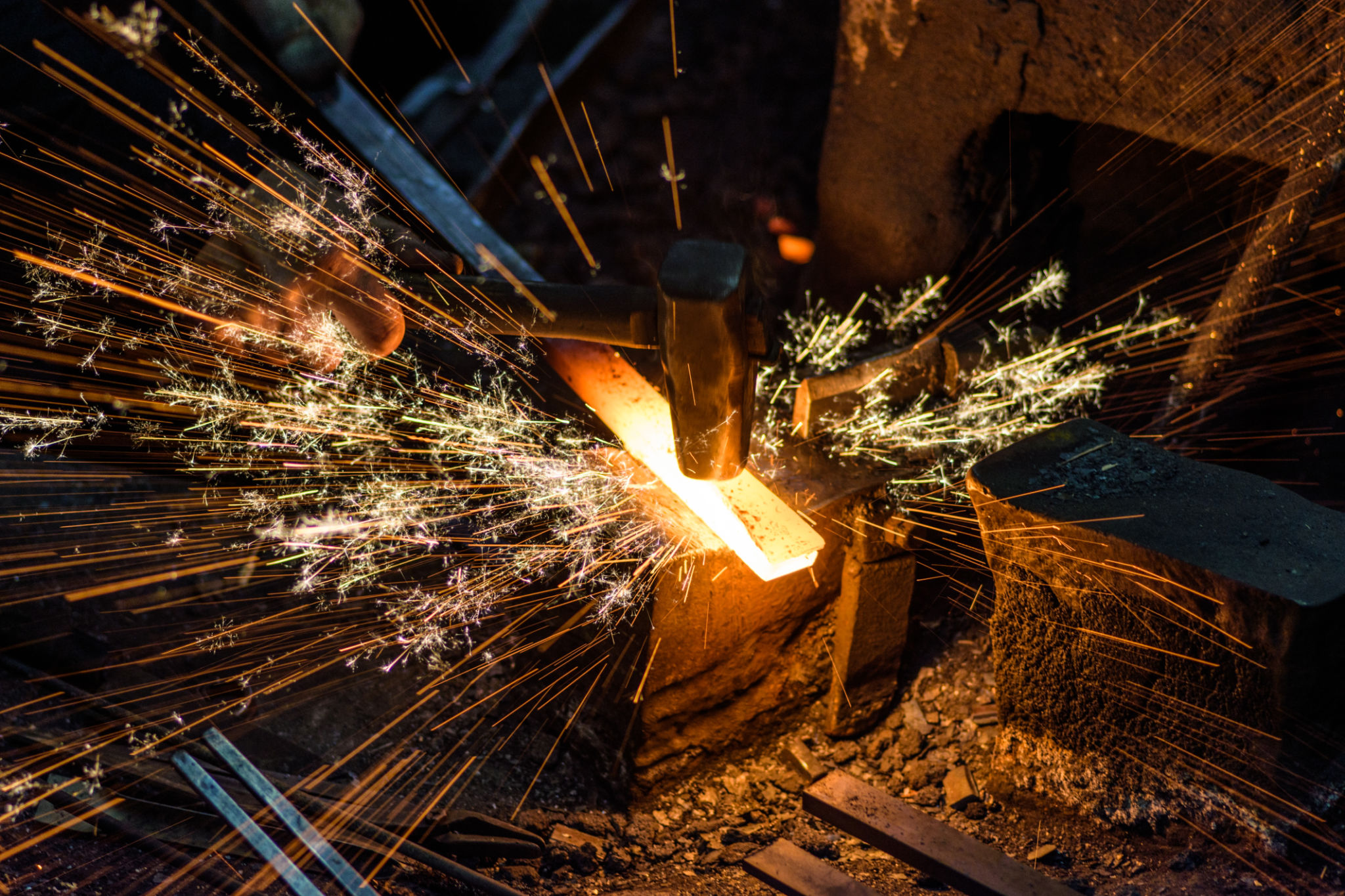 traditional blacksmith workshop