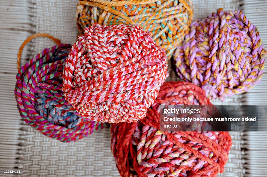 Recycling Ropes Recycled Fabric Rope High-Res Stock Photo - Getty Images