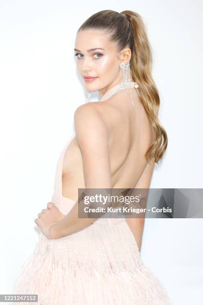 Noel Capri Berry aka Noel Berry aka Noel Capri arrives at the amfAR Cannes Gala 2019 at Hotel du Cap-Eden-Roc on May 23, 2019 in Cap d'Antibes,...