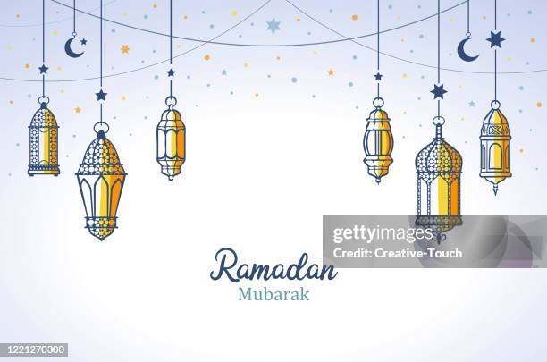 ramadan mubarak - ramzan mubarak stock illustrations