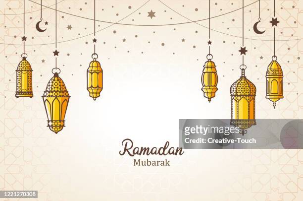 ramadan mubarak - ramzan mubarak stock illustrations