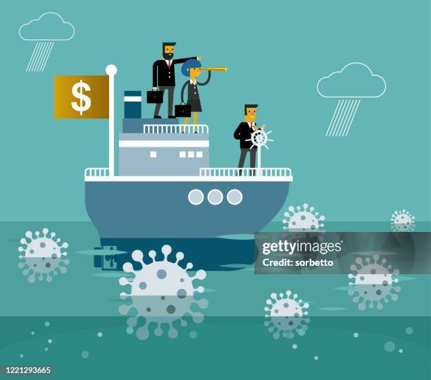 coronavirus stock - teamwork - professional diver stock illustrations